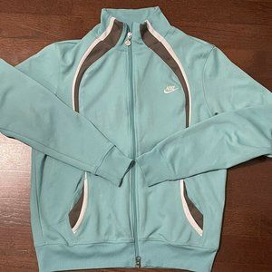 Nike Large Fleece Jacket Women Blue